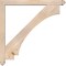 Ekena Millwork Imperial Arts and Crafts Smooth Bracket w/ Offset Brace, Douglas Fir, 5 1/2"W x 48"D x 48"H BKT0604X48X48IMP03SDF - alternate 2